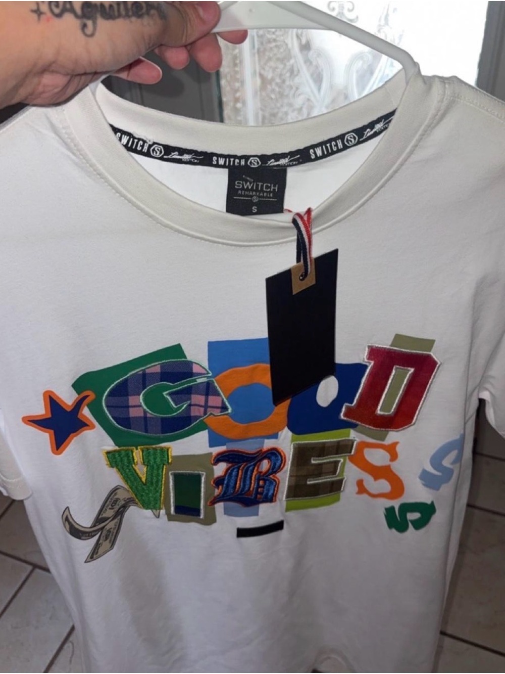 Switch remarkable white tee